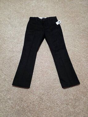 Gap Women’s Modern Fit Stretch Waist Black Straight Leg Work Pants Size 4